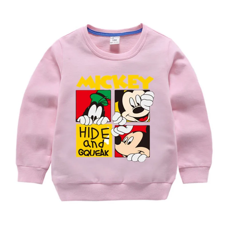 Moggi Cat Cartoon Mickey Boys Sweatshirts for Little Kids Clothes 1-8Years Autumn Spring Children Long Sleeve Cotton Cloth (10)