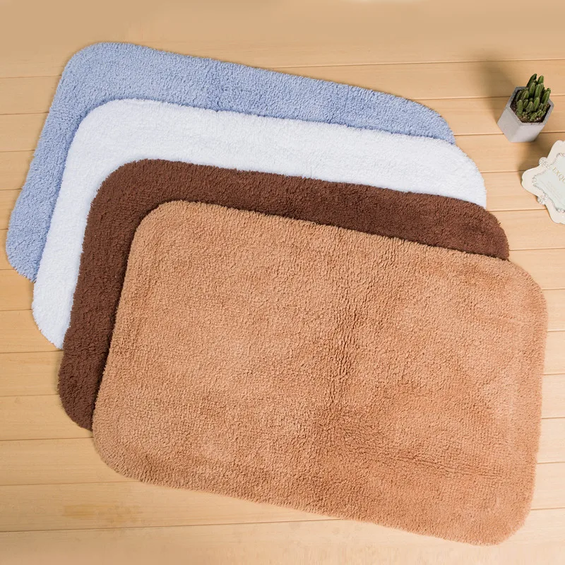 New High Quality Cotton Bathroom Mat Carpet Non Slip Doormat Toilet Rugs Floor Mats Foot Pad Mattress for Bathroom Decor Tapetes