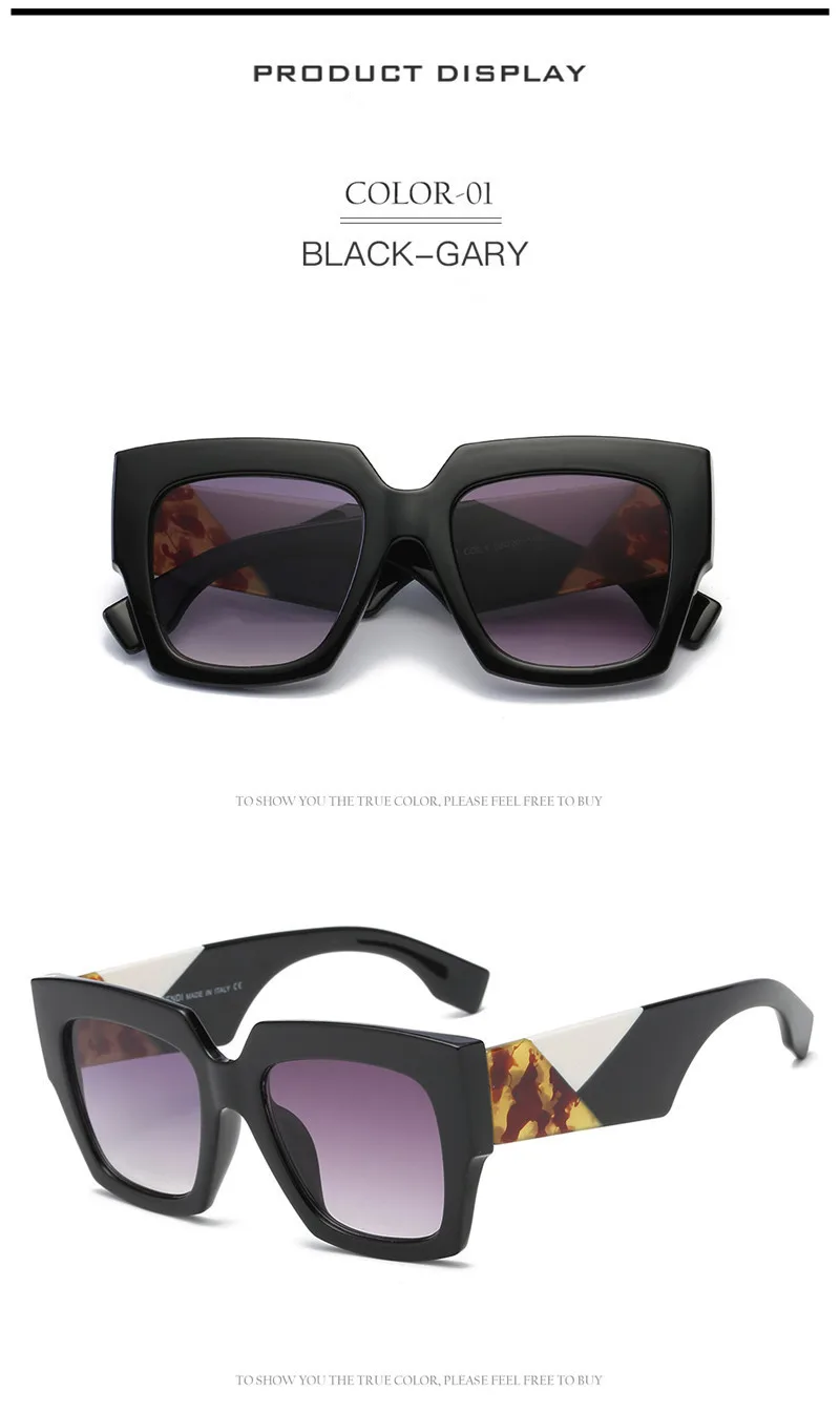 Квадратные негабаритные солнцезащитные очки для женщин, роскошный бренд, дизайн, градиентные солнцезащитные очки, большая оправа, винтажные очки UV400