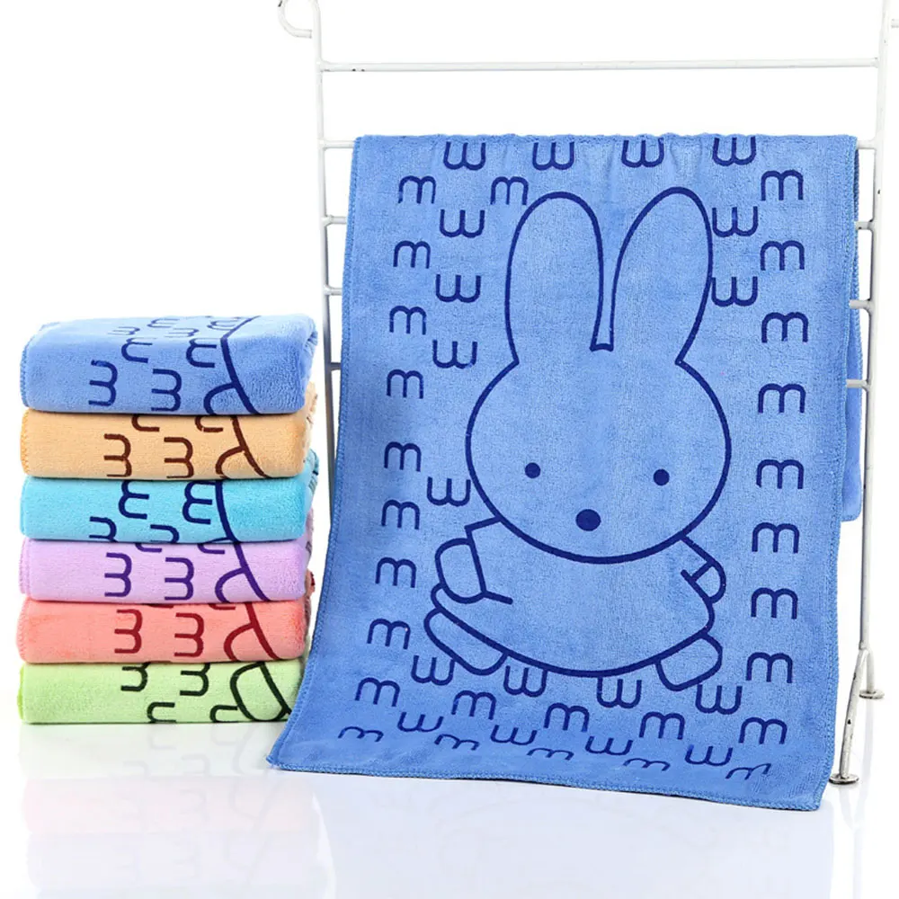 

Feeding Cloth Washcloth Bathing Towel Handkerchief 48*24.5CM Microfiber 5 Color Big M Rabbit Infant Children Nursery