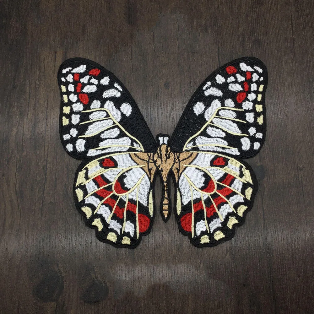 

Famous Brand Big Butterfly Sewing on Fashion Embroidered Applique Embroidery Patches for Clothing Bags LSHB208