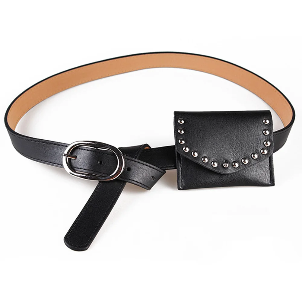 Emarald Mini Coin Purse Waist Bag For Women Rivet Fanny Packs Pu