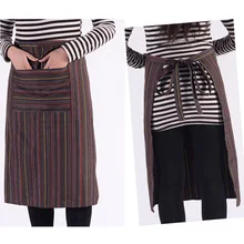 1 шт для взрослых комбинезоны в полоску фартук с карманами шеф-повар Инструмент официанта люкс Кухня расходные материалы