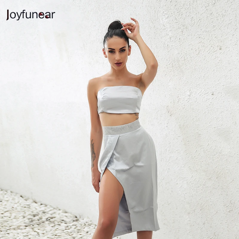 Deep V Neck Side Slit Plain Bodycon Dresses Deep V Neck Side Slit Plain Bodycon Dresses
