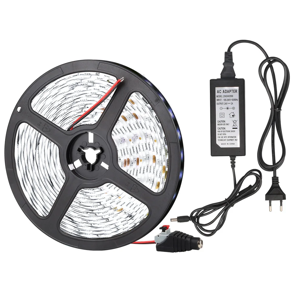 1 комплект DC24V SMD5050 гибкий светодиодный полосы водонепроницаемый сейф световая лента 5 M 300 светодиодный s RGB/белый/теплый белый Крытый