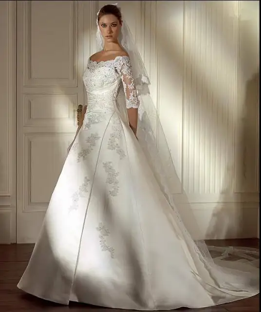 Free Shipping 2016 Maxi Kate Custom Ivory White Dress Silver Long Free Shipping 2016 Maxi Kate Custom Ivory White Dress Silver Long Sleeve With Jacket Cinderella