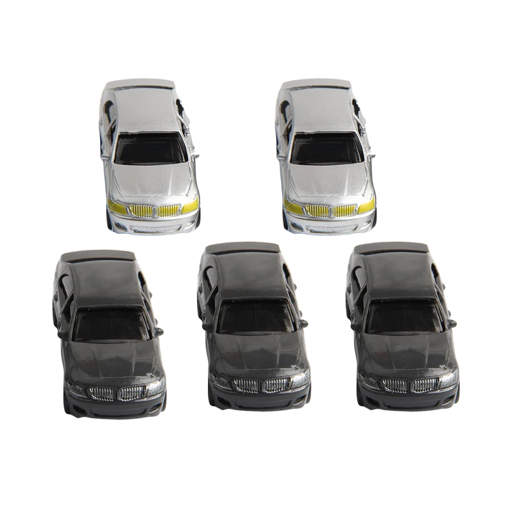 5Pcs 1:75 Scale Car Model Vehicles DIY Sand Table Building Model Materials Scene for Diorama Wargames