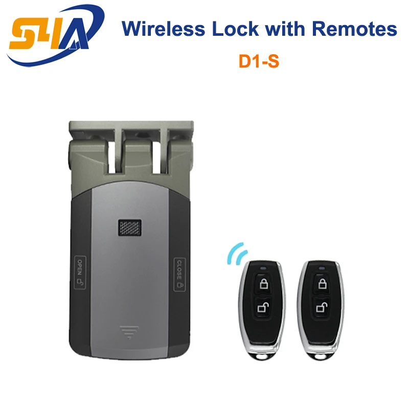 Wireless Access Control Door Lock With two 433MHz Remote Transmitters