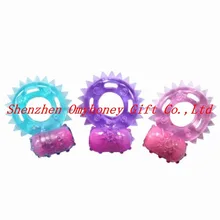 Wholesale – 1200pcs/lot Vibrating Cock rings penis rings cage dildo sleeve penis sleeve sex toys for men GA08