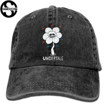 SAMCUSTOM Undertale flower 3D креативная индивидуальность Промытые джинсовые шапки осень лето для мужчин и женщин Гольф Sunblock хоккейные кепки