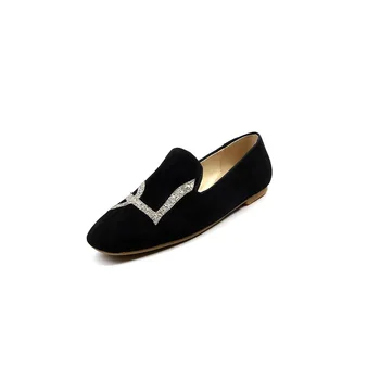 

19 years of age season leisure shoes new comfortable square 33-43 shallow mouth joker single shoes