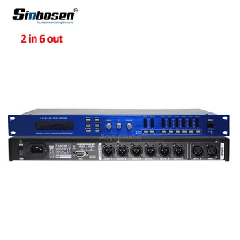 

High Quality 2 input 6 output DSP professional digital audio processor