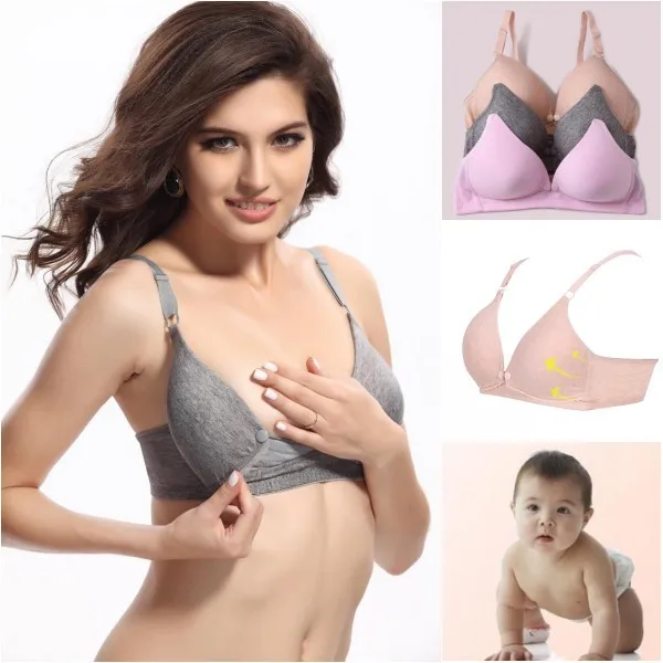 Pregnant Women Feeding Bras Wireless No Rim Cotton Maternity Nursing