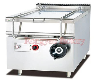 

RY-EH-980 automatic gas frier stainless steel vertical gas frier temperature control inclined-type frying pan hot sale