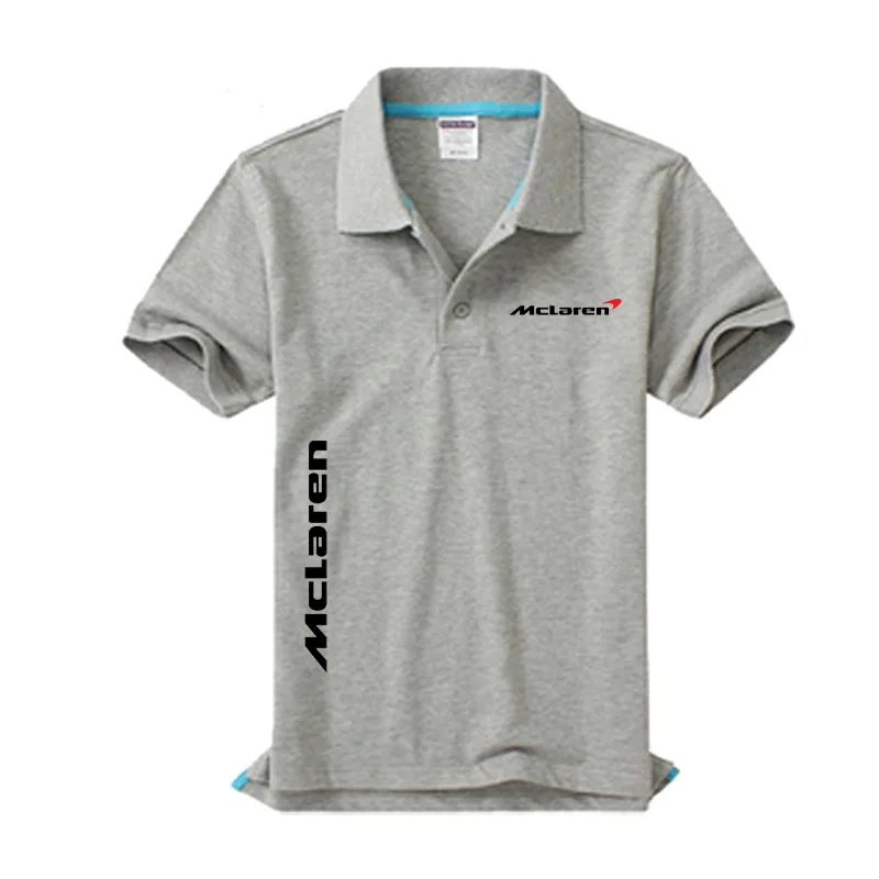 

New McLaren logo Men's Polo Shirt High Quality Men Cotton Short Sleeve shirt Brands jerseys