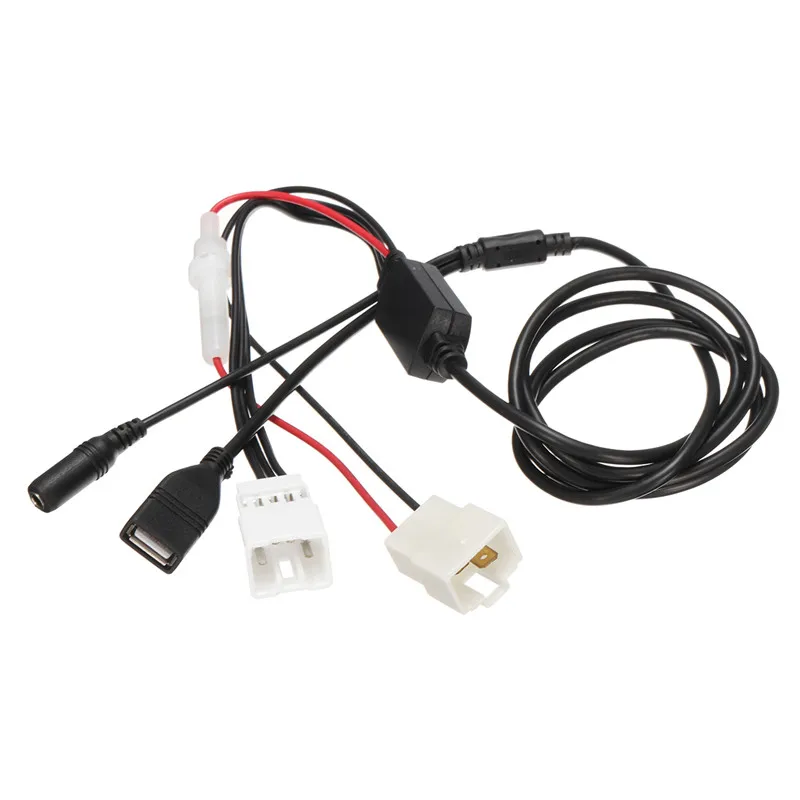 

Black Car AUX Audio USB Charge Adaptor Harness Cable For Ford/Falcon/Territory/BA BF SX SY SYII