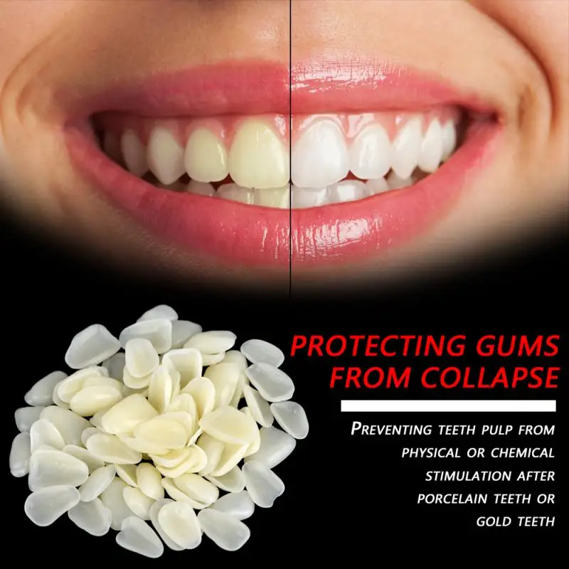 70 шт./пакет смолы верхней и нижней временные зубы корона для стоматологических Уход за полостью рта