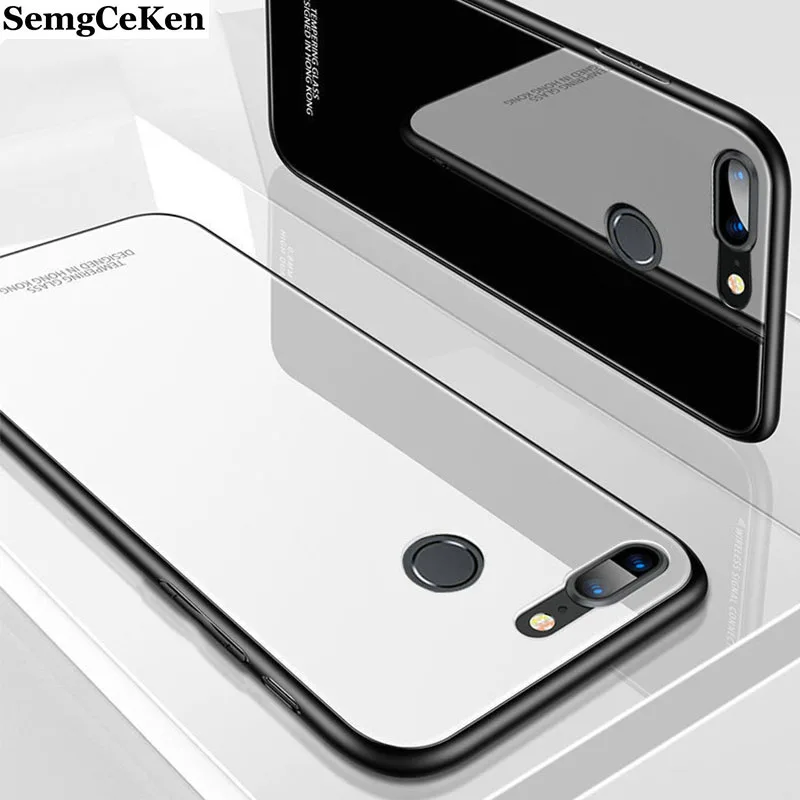 SemgCeKen роскошный оригинальный стеклянный зеркальный чехол для huawei honor 9 lite honor9