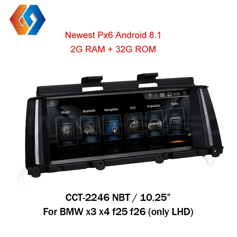 10 25 дюймов Android 8 1 для BMW X3 F25 X4 F26 НБТ gps навигации Автомобильный мультимедийный