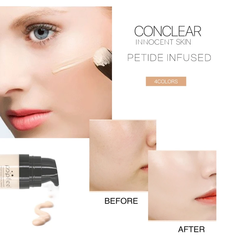 

Useful Invisible Cover Foundation Moisturizing Concealer Oil Control Nude Makeup Foundation Cream