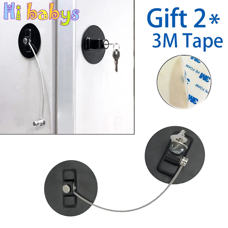 

Baby Safety Lock Window Limiter Stopper Lock 3M Fridge Drawer Window Lock Stainless Steel Kids Security Children Protection