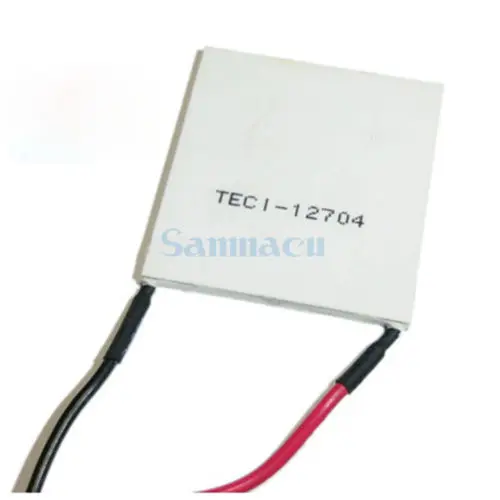 

40x40x4.2mm 4A 15.5V 36W TEC1-12704 Thermoelectric Cooler Peltier Heatsink