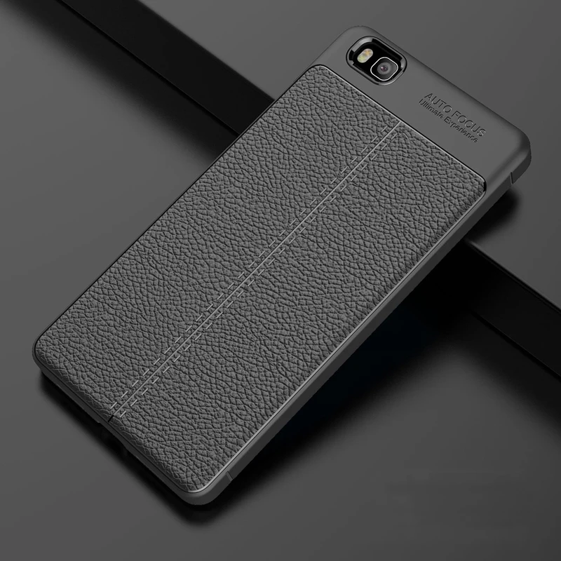 YUETUO ТПУ чехол для задней панели телефона с кожаным рисунком оболочка huawei p8 lite p 8