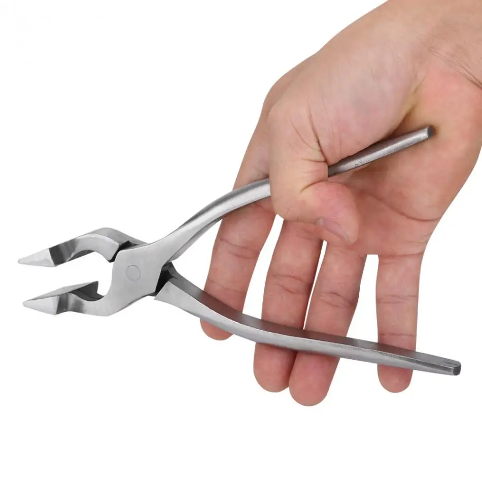 Pinza de abrazadera de borde prensa de ajuste de borde de cuero de cuero de alto rendimiento Abrazadera de alicate plana para cintur/ón de bolsa