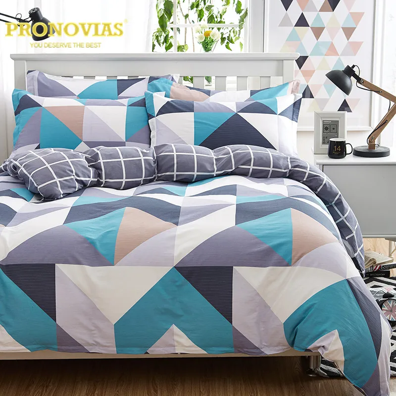 

Night Tender 100% cotton maze nordic bedding set queen/full single size 3/4pcs duvet cover bed sheet pillow case set