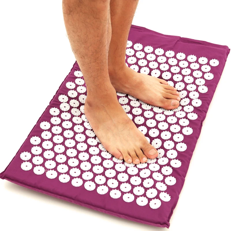 Back Neck Foot Massage Yoga Mat & Pillow Massager Cushion Shakti Relieve Acupressure Mat Body Pain Acupuncture Spike Massage Mat Back Neck Foot Massage Yoga Mat & Pillow Massager Cushion Shakti Relieve Acupressure Mat Body Pain Acupuncture Spike Massage Mat