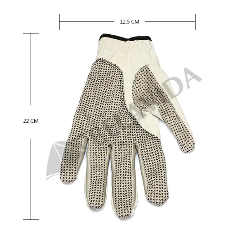 men golf glove wrist grip guide non slip white sheepskin left