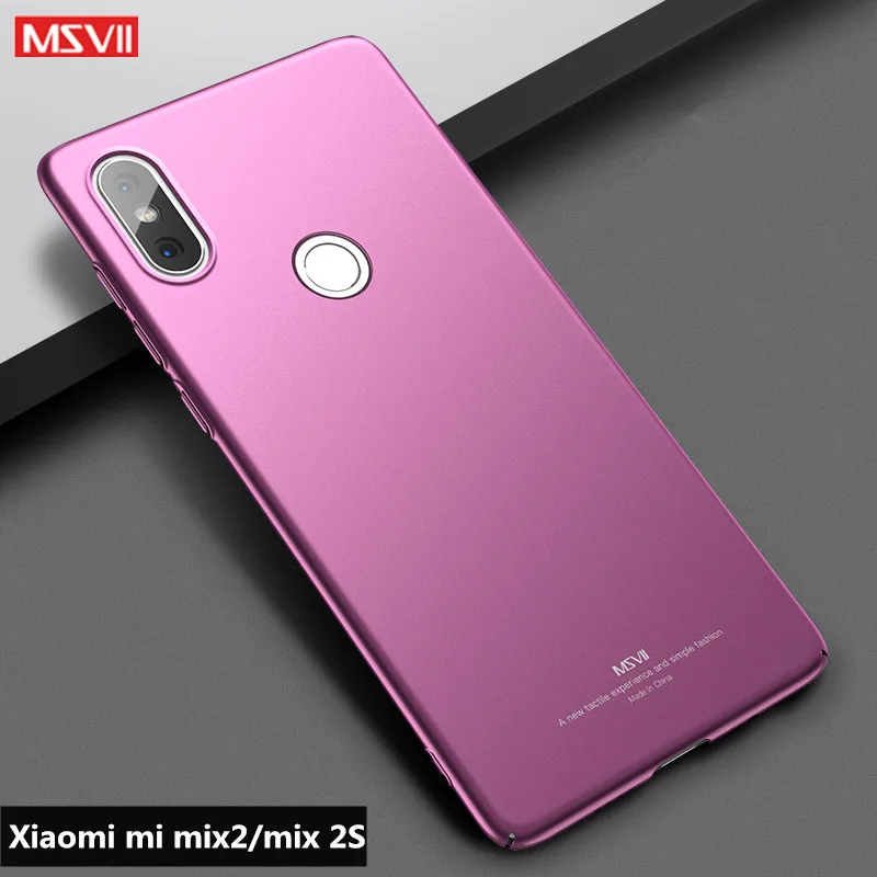 Чехол для Xiaomi mi Mix 2 S Чехол Бренд Msvii coque для xiomi mi Max 2 S Чехол тонкий жесткий PC задняя крышка для xao mi x2 чехол для телефона