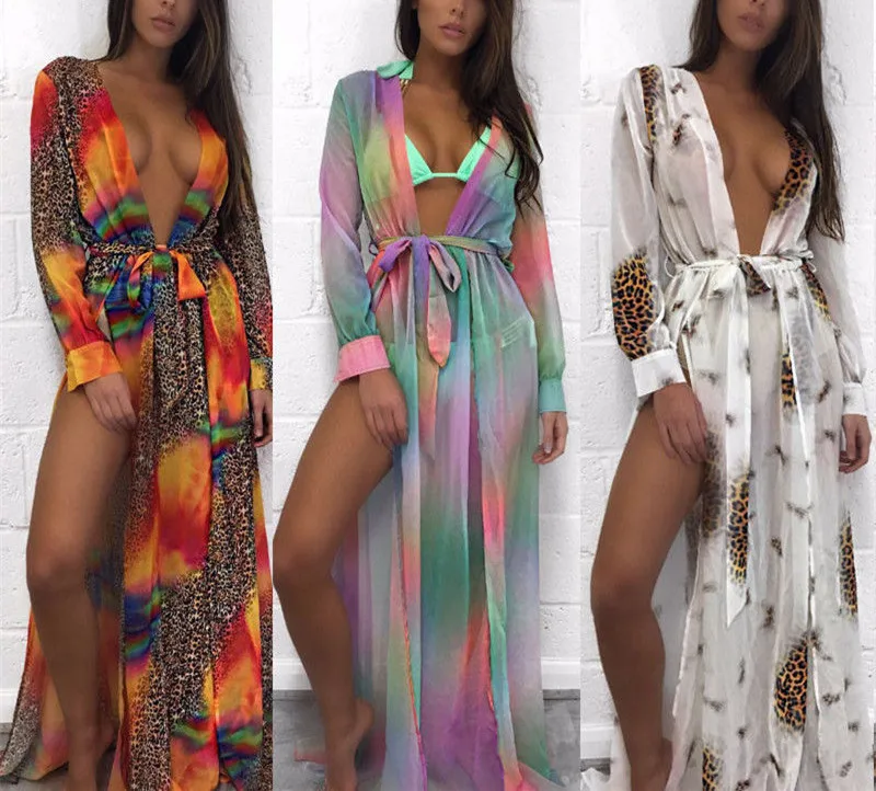

Beach Wrap Cover Ups Maxi Slip Dress Women Sexy Club Sleeveless Maxi Dresses High Split Long Summer Dress Female Vestidos