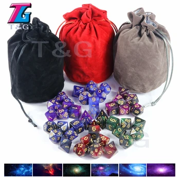 

Delicate Galaxy Dice 6sets 7 Pieces Role Playing Table Board Game Portable Man Christmas Gift