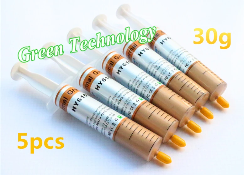 

New Gold Thermal Grease Heatsink Compound Paste For CPU GPU VGA Best cooling effect 5PCS