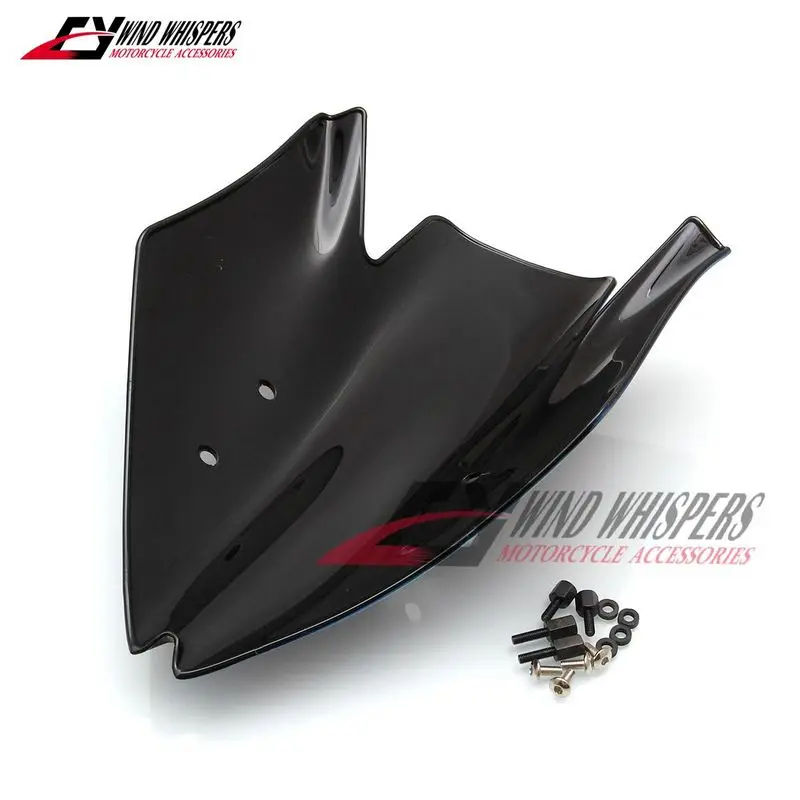 Мотоцикл Double Bubble лобового ветрового стекла многоцветный черный прозрачный для Kawasaki Z1000 2007 2008 2009