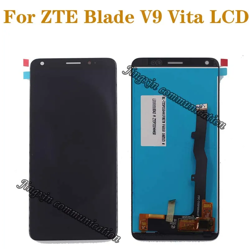 

5.45 inch original for ZTE V9 Vita LCD display + touch screen digital converter component screen repair parts Free shipping