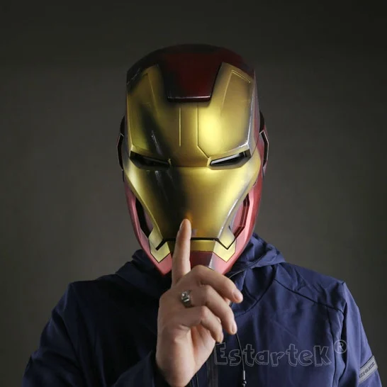 

Cattoys Avenger 1/1 Alloy Cosplay Ironman MK42 Helmet Ring Control Version Electromagnetic Helmet Collection Figure Statue