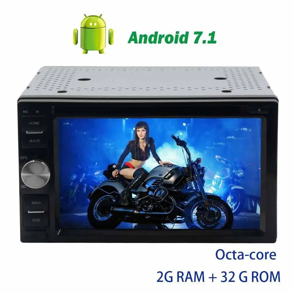 

Car HeadunitsRadio Stereo Android 7.1 DVD Octa Core GPS Navigation Audio Video support Bluetooth USB SD 4G/3G WIFI FM AM RDS