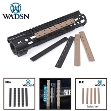 WADSN Airsoft BCM M-Lok panel Kit(5 шт.) Тактический Softair полимерная направляющая набор протектор MP02014 охотничий оружейный светильник аксессуары