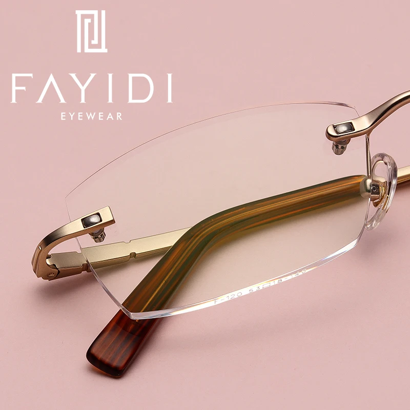 Metal Women Prescription Eyeglasses Brand Designer Single Vision