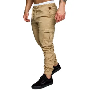 Fashion Basic Solid Elastic Waist Trousers