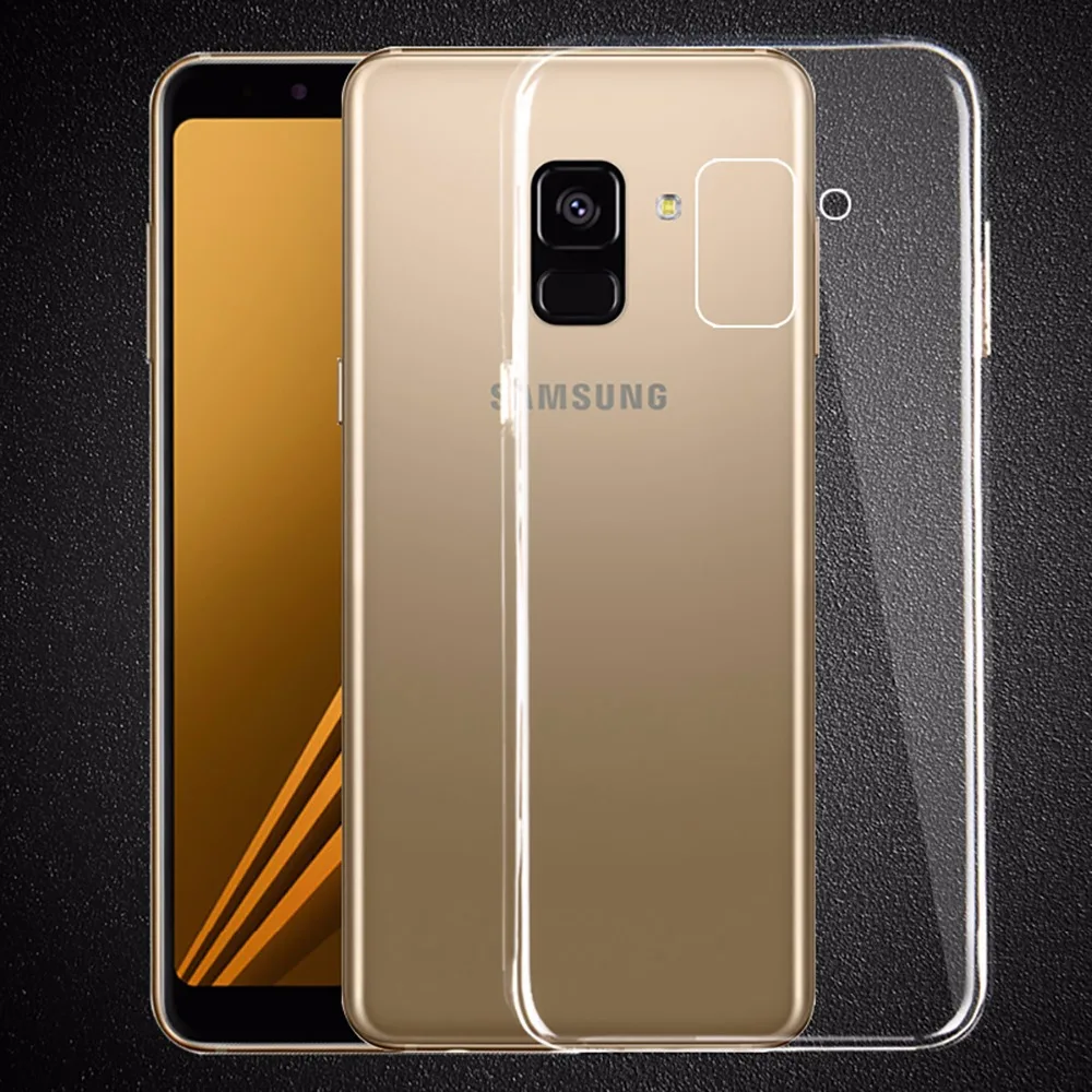 Для samsung Galaxy A7 2018 чехол Мягкие TPU Защитный прозрачный силикон для | Мобильные