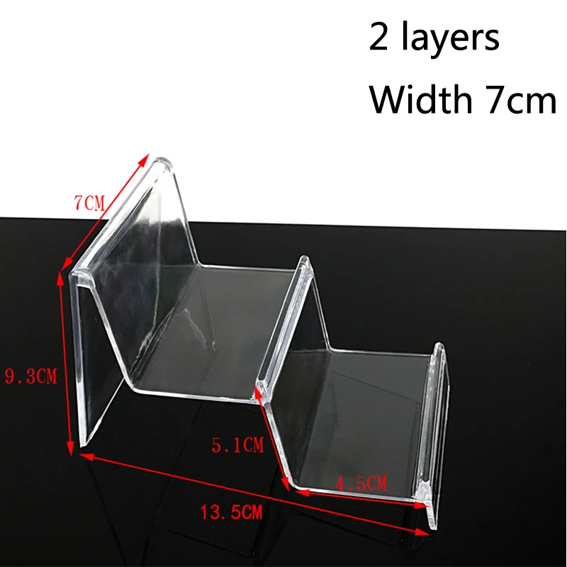 Новинка, прозрачная акриловая полка для мобильного телефона, кошелек, защита от солнца, очки, стойка, Frame1-2-3-4, слой, полка для ювелирных изделий