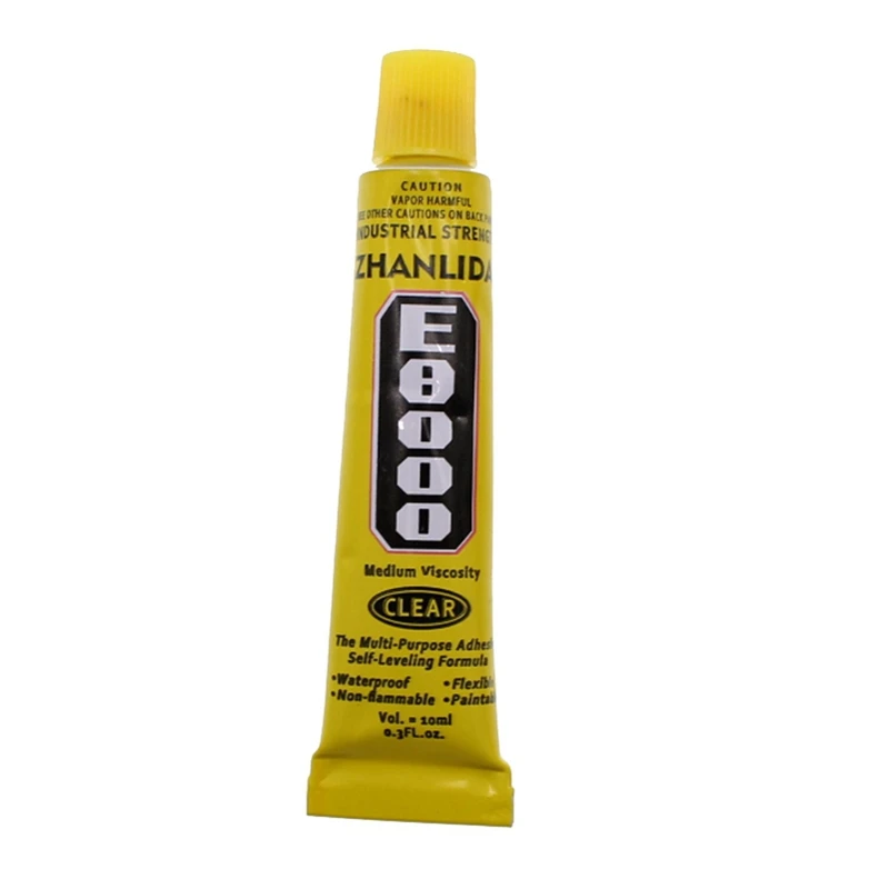10ml Industrial Liquid E8000 Glue Touch Screen Textile Fabric Crystal Adhesive 2