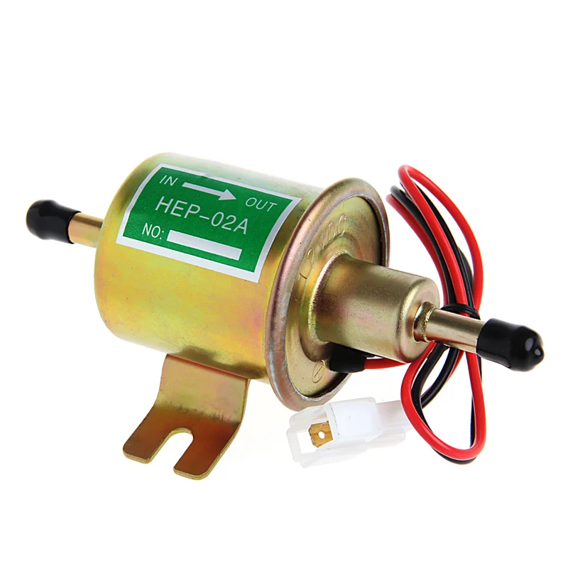 

12V Electric Positive Earth Fuel Pump Facet Style Cylinder Car Van Universal Sep10 Drop Ship