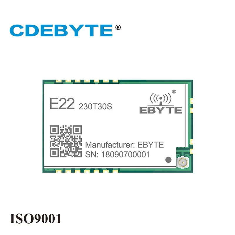 CDEBYTE E22-230T30S SX1262 LoRa 230 МГц 30dBm SMD беспроводной приемопередатчик 1 Вт передатчик с большим радиусом действия и приемник IPEX штамп отверстие