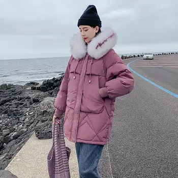 

Winter Jacket Women Thick Warm Fur Hooded Parkas Mujer Cotton Padded Coat Long Plus Size 3xl Slim Jacket Female winter coat