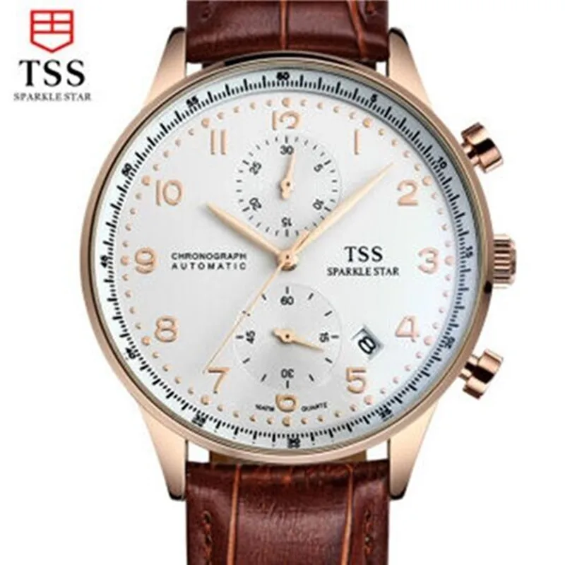 TSS Gold shell coffee surface Relojes Hombre 2016 Mens Watches Top Brand Luxury waterproof Quartz-Watch Clock Men Wristwatches TSS Gold shell coffee surface Relojes Hombre 2016 Mens Watches Top Brand Luxury waterproof Quartz-Watch Clock Men Wristwatches