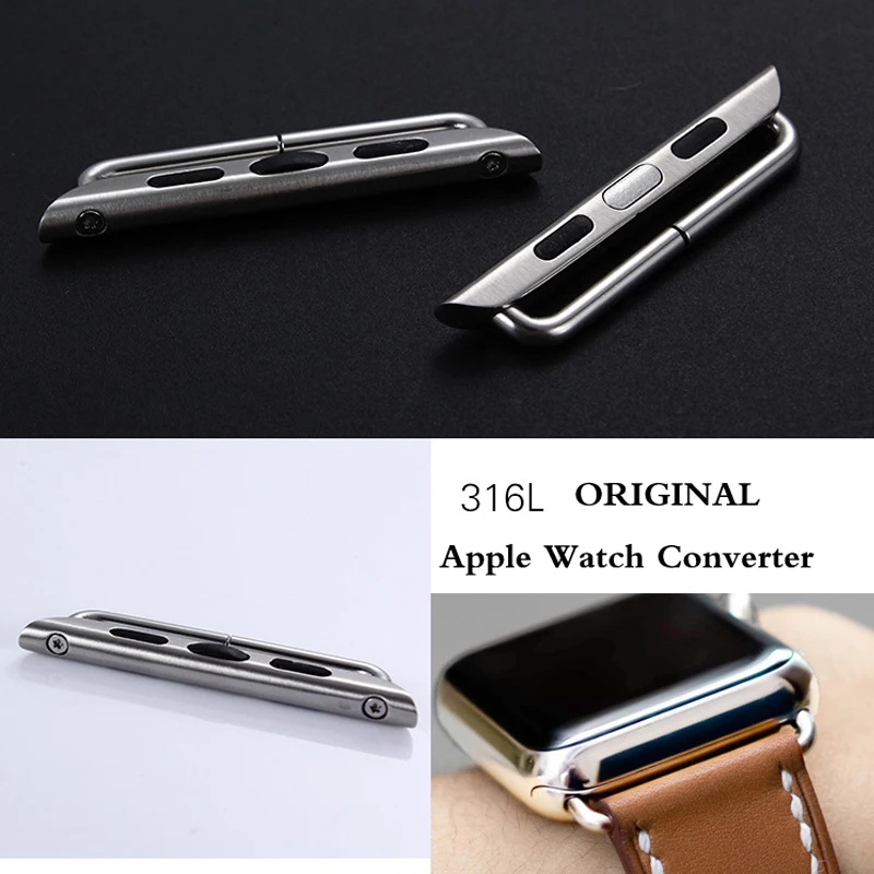 LPWHH 316L Stainless Steel Replacement Parts For Apple Watchband or Strap For Iiwatch Strap Original Part Easy Install Rose Gold